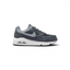Highlights the high-velocity white Nike Swoosh slashing across the professional depth of the grey panelled upper and the embedded visible Max Air window.