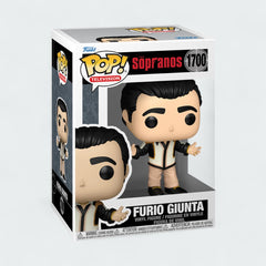 Funko Pop! Television Furio Giunta #1700 vinyl figure in window display box, showing Furio in a suit or jacket with a serious expression.
