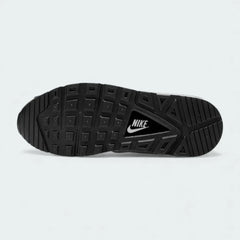 View of the outsole of the Nike Air Max Command Women's black trainers, showing the durable rubber tread pattern for reliable traction.