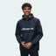 Ellesse Mont 2 Overhead Anorak Jacket Men's in navy, front view worn by a model showing off the fit
