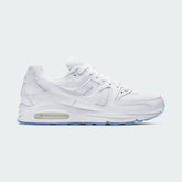 Nike Air Max Command Men's White Trainers 629993-112 side view showing white upper with grey accents and visible Air Max unit in the heel