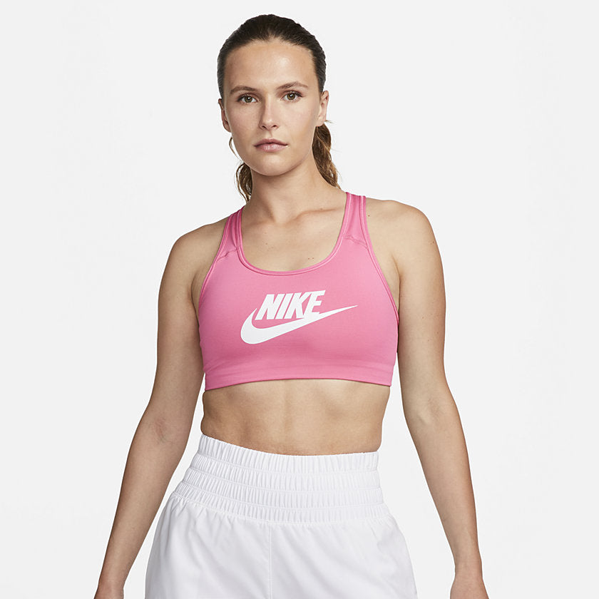 White Racerback Sports Bras. Nike UK