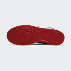 Nike Ebernon Low Premium Men's Trainers AQ1774 outsole with circular traction pattern in red