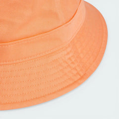 Zoom looking at the front of the brim and stitching, highlighting the high-quality twill texture and uniform rows of stitching.