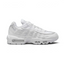 Nike Air Max 95 Essential Men's White Trainers CT1268-100 side view showing layered white upper and visible Air units in heel and forefoot