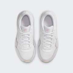 Nike Air Max SC Juniors White Trainers CZ5358-115 top view showing lace-up design, mesh panels, and padded tongue