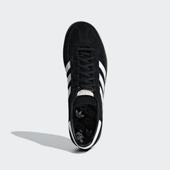 Top view of adidas Handball Spezial Men's trainers showing laces, tongue branding, and low-profile shape