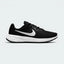 Highlights the high-velocity sweep of the contrasting white Nike Swoosh, showing the professional, multi-textured grey and black mesh upper, the seamless synthetic overlays reinforcing the laces, and the clean white foam midsole wall.