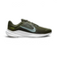 Nike Quest 5 Men's Green Running Shoes DD0204-300 side view showing breathable green mesh upper and foam midsole