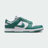 Nike Dunk Low Next Nature Women's trainer side profile in white and green