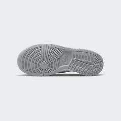 Outsole view of Nike Dunk Low Juniors trainers showing grip pattern