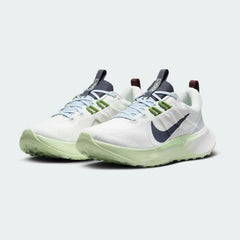 Nike Juniper Trail 2 Women's White Trail Shoes DM0821-103 angled view highlighting reinforced toe area and sculpted midsole