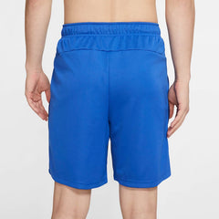 Nike Men's Dri-FIT 8" running shorts in obsidian, back view showcasing the plain design and potential zippered back pocket.