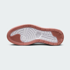 Air Jordan 1 Elevate High Women's Pink Trainers DN3253-601 outsole with circular traction pattern and platform tread