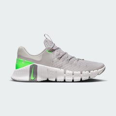 Nike Free Metcon 5 Men's Grey Training Shoes DV3949-002 side view showing breathable mesh upper and flexible forefoot