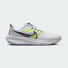 Nike Pegasus 39 Premium Men's White Running Shoes DX1627-100 side view showing engineered white mesh upper and full-length cushioned midsole