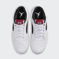Top-down view of a pair of Jordan Stadium 90 Men's trainers, highlighting their sleek silhouette and lace-up closure.