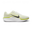 Lateral side view of the Nike Air Winflo 11 "Lime" running shoe, highlighting the breathable sail mesh upper, a bold black Swoosh, and a thick white midsole with a vibrant lime green top trim.