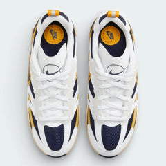 Top-down view of the Summit White Nike Jam shoes, highlighting the breathable mesh panels and the technical lacing system designed for a secure fit.