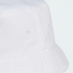 Zoom looking at the front of the brim and stitching, highlighting the high-quality twill texture.