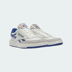 Angled side view of Reebok Club C Revenge Vintage Men's sneakers highlighting silhouette and vintage colourway