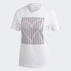 tradesports.co.uk Adidas Women's Adi Heart Training Tee GD4996