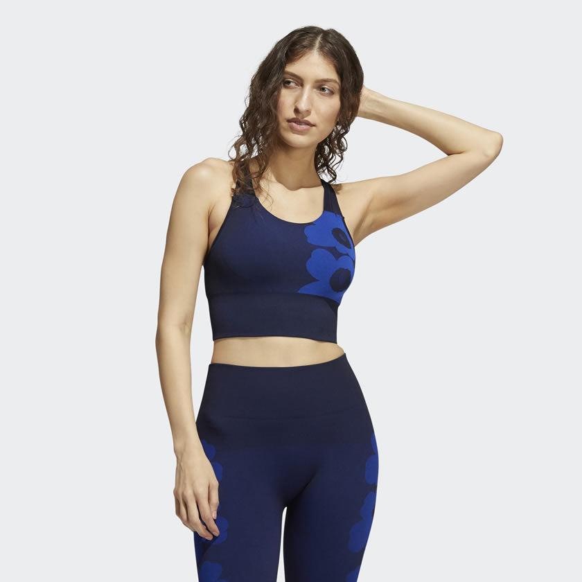tradesports.co.uk Adidas Women's Marimekko Aeroknit Long Line Bra GU4588