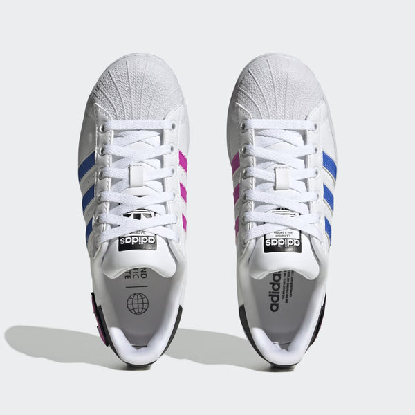 adidas superstar white silver 40