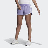 adidas Marathon 20 Women's Running Shorts HC1769 worn standing showing full fit and athletic styling