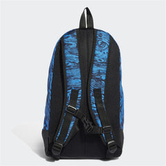 Inside view of the Adidas Adventure Backpack's main compartment open, revealing the padded laptop sleeve and spacious interior.