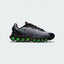 The Black and Volt Air Max Dn8, highlighting the eight pressurized Air tubes and the energy-radiating design lines.