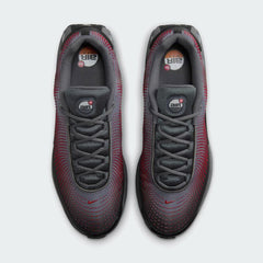 Nike Air Max DN Men's Black Trainers HM0708-002 top view showing padded collar, tongue, and lace-up design