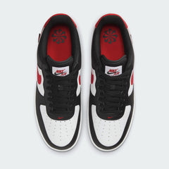 Nike Air Force 1 '07 NN Men's Black Trainers HM0721-002 top view showing lace-up front, perforated toe box, and padded tongue with Nike branding