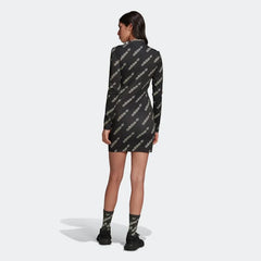 tradesports.co.uk adidas Women's Long Sleeve Monogram Dress HM4892