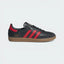 The Carbon Samba, highlighting the Better Scarlet 3-Stripes and the iconic translucent gum sole.