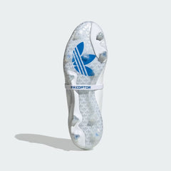 View of the Controlframe 2.0 outsole, showcasing the specialized stud configuration and the metallic blue finish.