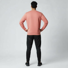 Adidas Handball Goalkeeper Long Sleeve Jersey Men's in pink, back view showcasing the plain design and construction.