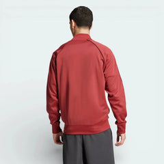 Rear view of the track jacket, showcasing the clean, minimalist back and the continuous 3-Stripes design on the shoulders.
