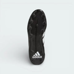 View of the cleat plate, showcasing the specialised stud configuration designed for explosive acceleration and grip on the turf.