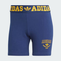 adidas Booty Shorts Women's IL2421 front view showing tight fit and logo waistband