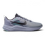 Highlights the high-velocity "Indigo Haze" mesh and the professional finish of the foam midsole.