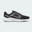Highlights the high-velocity white Nike Swoosh slashing across the professional depth of the black engineered mesh upper and the contoured midsole wall.