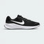 Highlights the high-velocity sweep of the contrasting white Nike Swoosh, showing the professional texture of the black engineered mesh upper, the prominent white foam midsole wall, and the plush external Achilles heel puffs.