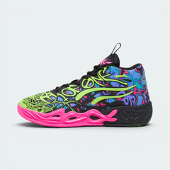 Highlights the technical NITROFOAM layer and the "unreal" finish of the Electric Lime accents.