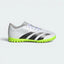 Highlights the high-velocity Lucid Lemon Predator graphics and the professional depth of the textured white synthetic upper.