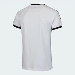Adidas California T-Shirt Men's in white, back view showcasing the plain design and the fabric texture.