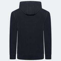 Ellesse Toce Overhead Hoodie Men's in black, back view showcasing the plain design and the hood.