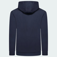 Ellesse Toce Overhead Hoodie Men's in navy, back view showcasing the plain design and the hood.