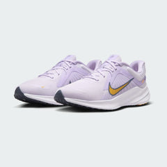 Nike Quest 5 Women's Purple Running Shoes DD9291-500 angled view highlighting sleek running silhouette and responsive foam sole