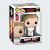 Funko Pop! Television Stranger Things Henry (001) #1458 vinyl figure in window display box, showing Henry in his uniform with a serious expression.
